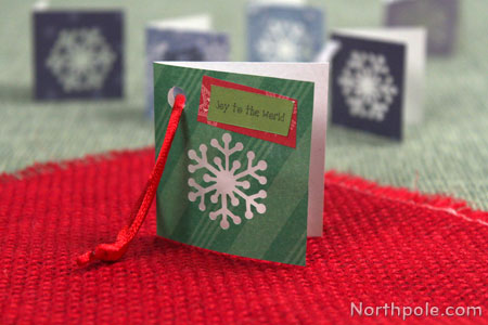 Punch a snowflake on the front of the tag, add stickers or ribbon.