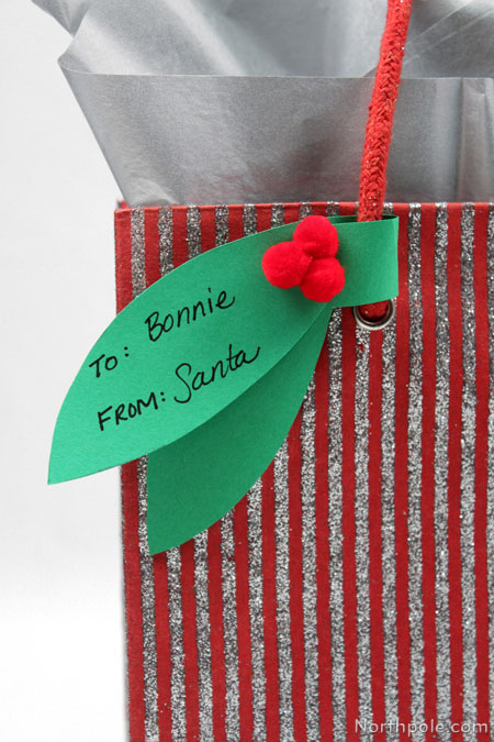 Simple gift bag tags, Simple bag tags